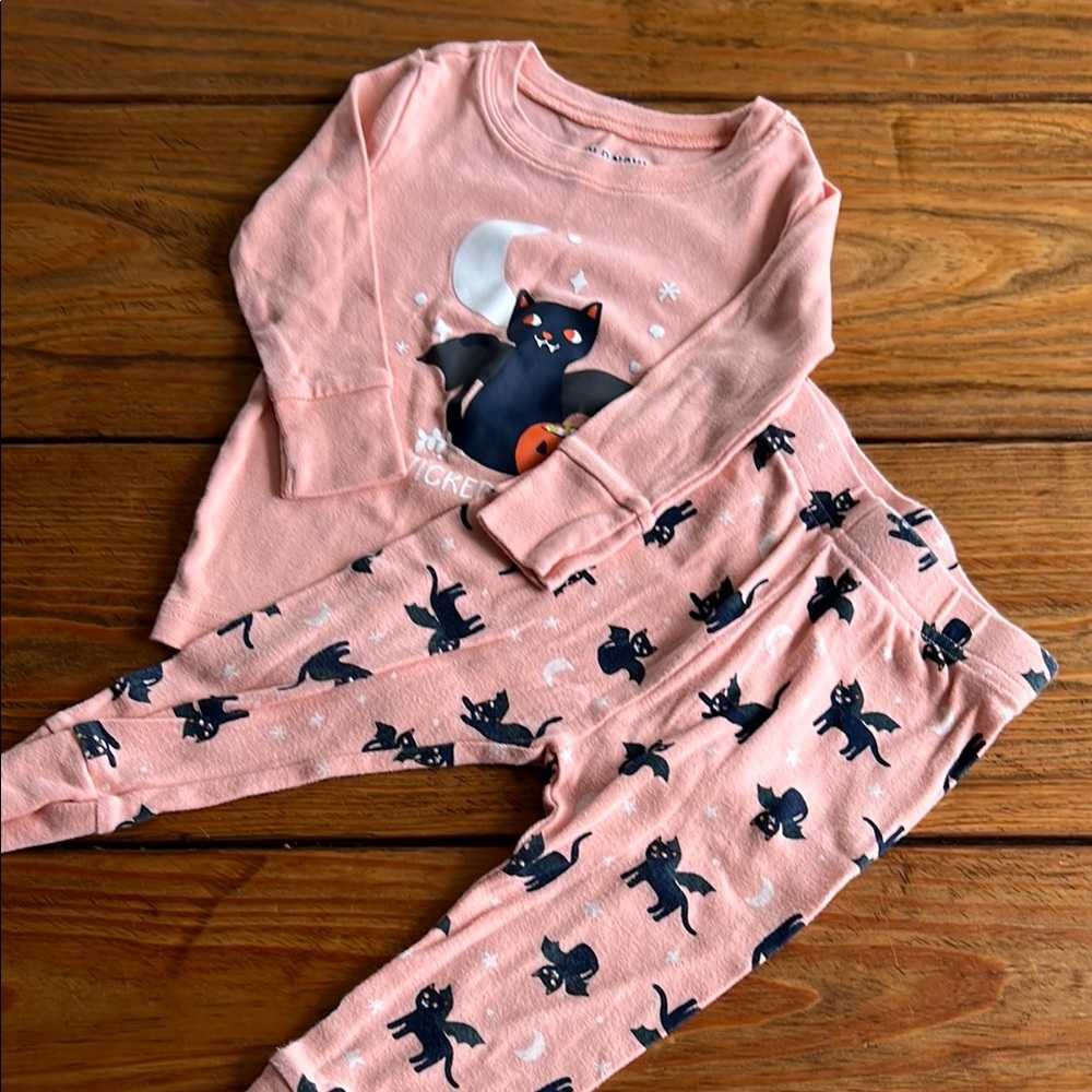 Kids Pink Cat Pajamas